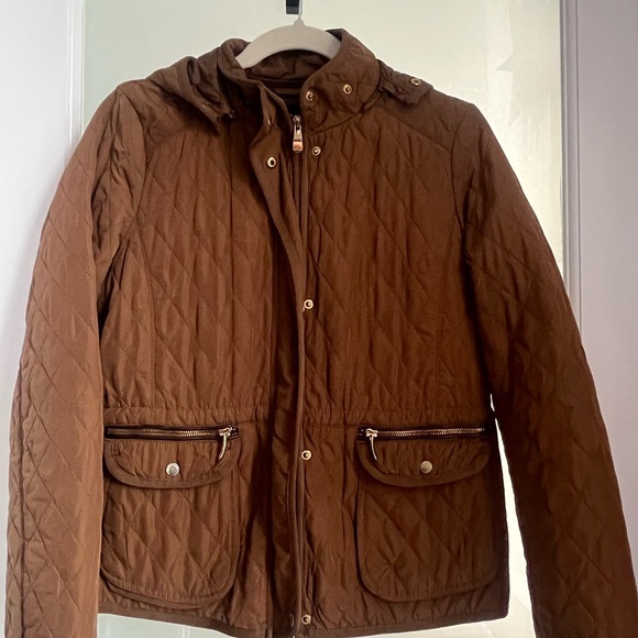 Quilted Brown Utility Jacket - Picture 1 of 4